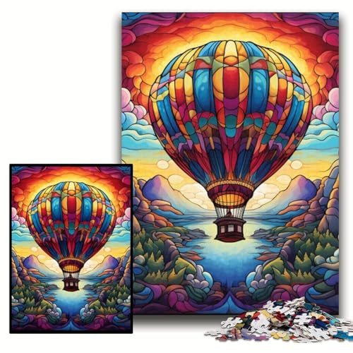 Puzzle für Erwachsene, 1000 Teile, farbenfrohe Kunst, Heißluftballon, 1000-teiliges Puzzle, anspruchsvolles Denkspiel für Teenager, Spaß für den Spieleabend mit der Familie, Größe 50x75cm Puzzle für Erwachsene, 1000 Teile, farbenfrohe Kunst, Heißluftballon, 1000-teiliges Puzzle, anspruchsvolles Denkspiel für Teenager, Spaß für den Spieleabend mit der Familie, Größe 50x75cm von KAEUVBAOP