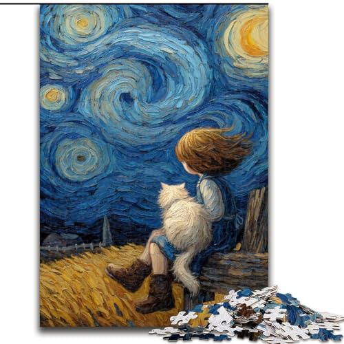 Puzzle für Erwachsene, 1000-teiliges Sternenhimmel-Puzzle, Heimaktivität für Feiertage, Geburtstage und Familienspieleabende, 50x75cm von KAEUVBAOP