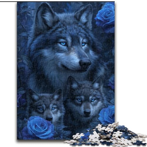 Puzzle für Erwachsene, 1000-teiliges Wasserfall-Wolf-Puzzle für die Heimdekoration, ideales Weihnachts- und Neujahrsgeschenk für Teenager, 50x75cm von KAEUVBAOP
