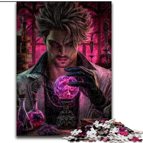 Puzzle für Erwachsene, 1000-teiliges Zauberer-Puzzle, anspruchsvolles Denkspiel, Familienaktivität, Heimdekoration, 50x75cm von KAEUVBAOP