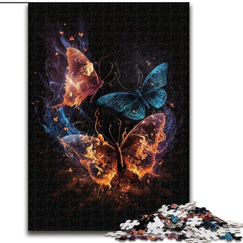 Puzzle für Erwachsene,1000 Teile,wunderschöner Schmetterling aus Holz,perfekte DIY-Kunstdekoration oder Geburtstagsgeschenk,Spaß beim Basteln für die ganze Familie,perfekt für Geburtstage,Feiertage von KAEUVBAOP