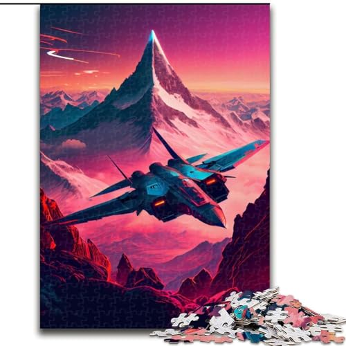 Puzzle für Erwachsene 1000 Synthwave Jet aus Holz, Daher EIN tolles Geschenk für Familienspaß 50x75cm Herausforderndes Denkspiel - Entspannendes Spielzeug für Teenager Puzzle für Erwachsene 1000 Synthwave Jet aus Holz, Daher EIN tolles Geschenk für Familienspaß 50x75cm Herausforderndes Denkspiel - Entspannendes Spielzeug für Teenager von KAEUVBAOP