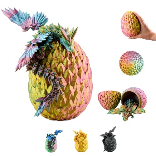 3D Drache im Ei – Drachenei mit Drache 23 cm Figur | 12 cm Großes Ei | Schlüpfender Überraschungsdrache in Rot-Gelb-Grün mit Blumenmuster | Bewegliches Fantasy Spielzeug & Sammelfigur für Kinder 3D Drache im Ei – Drachenei mit Drache 23 cm Figur | 12 cm Großes Ei | Schlüpfender Überraschungsdrache in Rot-Gelb-Grün mit Blumenmuster | Bewegliches Fantasy Spielzeug & Sammelfigur für Kinder von KAHAUS