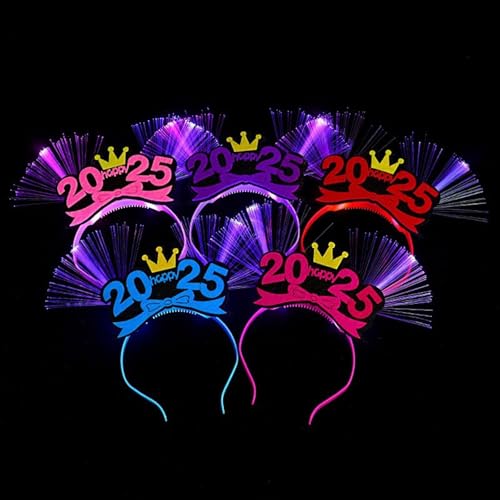 2025 Neujahrshaar Hoop Fashion Statement Karaoke Party Bowknot Hair Hoop Für Weihnachtsbühne Foto Requisiten Glühend Stirnband Für Frauen von KAHDGSS