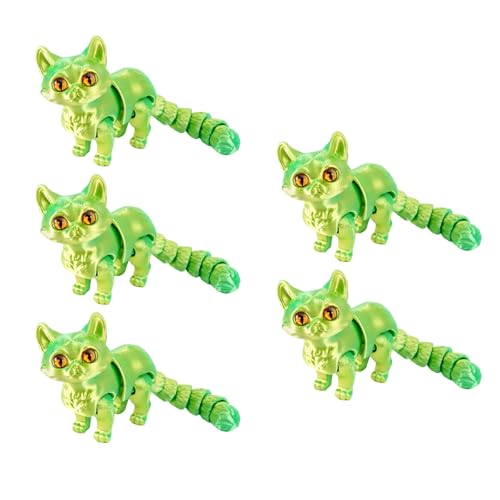 3 Abmessungen Gedruckte Katzen 3 Dimension Gedruckte Tiere Zappeln Spielzeug Für Stress Relief Desktop Pet Decors Statuen Realistische Haarlose Figuren von KAHDGSS