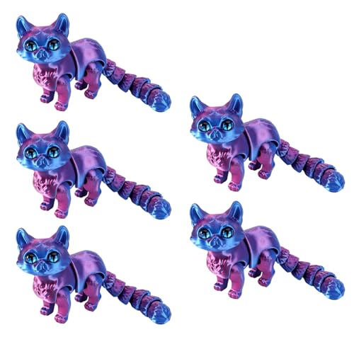 3 Abmessungen Gedruckte Katzen 3 Dimension Gedruckte Tiere Zappeln Spielzeug Für Stress Relief Desktop Pet Decors Statuen Realistische Haarlose Figuren von KAHDGSS
