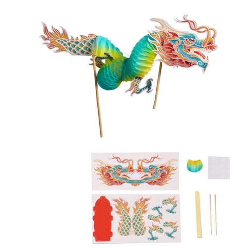 3D Chinese Papierpuppenpuppen Tanz Dragon Assembly Spielzeugset Für Kinder Teenager Erwachsene Interaktive 3D Papier Drachen Puppen Bastel Set 3D Chinese Papierpuppenpuppen Tanz Dragon Assembly Spielzeugset Für Kinder Teenager Erwachsene Interaktive 3D Papier Drachen Puppen Bastel Set von KAHDGSS