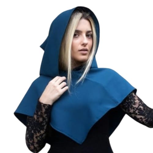Erwachsene Mittelalterliche Kapuze Motorhaube Multifunktional Schalschal Cape Halloween Cosplay Kostümzubehör Mit Kapuze Für Den Rucksack von KAHDGSS