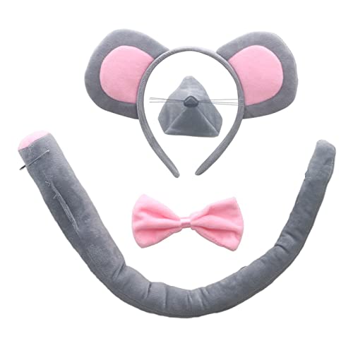KAHDGSS 1/4/5-teiliges Kostüm für Kinder - Ohren, Stirnband, Schwanz, Fliege, Schwanz, Nase, Handschuhe, Tutu, Rock, Tier, Cosplay, Zubehör, Baby-Kinder, Baby-Mädchen, Prinzessinnenkleid KAHDGSS 1/4/5-teiliges Kostüm für Kinder - Ohren, Stirnband, Schwanz, Fliege, Schwanz, Nase, Handschuhe, Tutu, Rock, Tier, Cosplay, Zubehör, Baby-Kinder, Baby-Mädchen, Prinzessinnenkleid von KAHDGSS