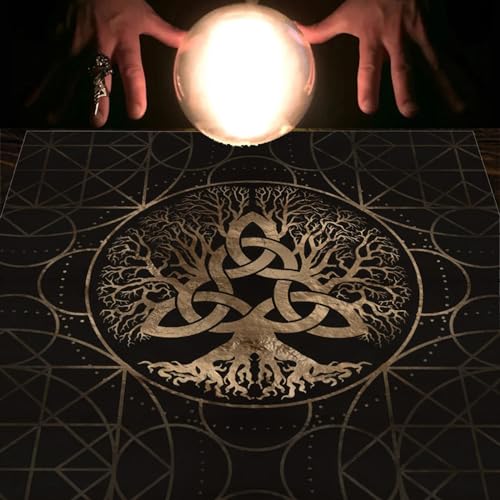 KAHDGSS 50x50/60x60/75x75cm Tarots Tischdecke Matte Tischtuch Brettspiel Oracles Kartenpolster Matte Brettspiel Tischtuch Für Gottesdargentarotskarte von KAHDGSS
