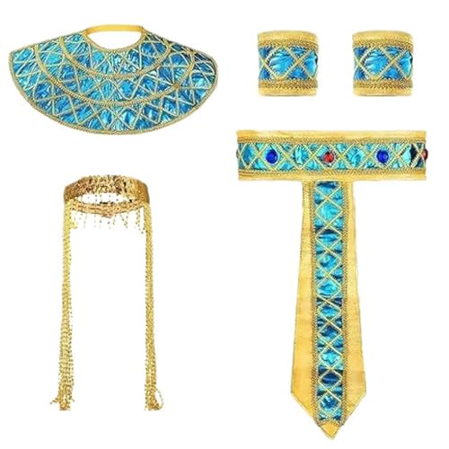 KAHDGSS Ägyptisches Kostüm Set Für Frauen Mann Halloween Halloween Kostümzubehör Für Die Schule Ägyptischer Cosplay Party KAHDGSS Ägyptisches Kostüm Set Für Frauen Mann Halloween Halloween Kostümzubehör Für Die Schule Ägyptischer Cosplay Party von KAHDGSS