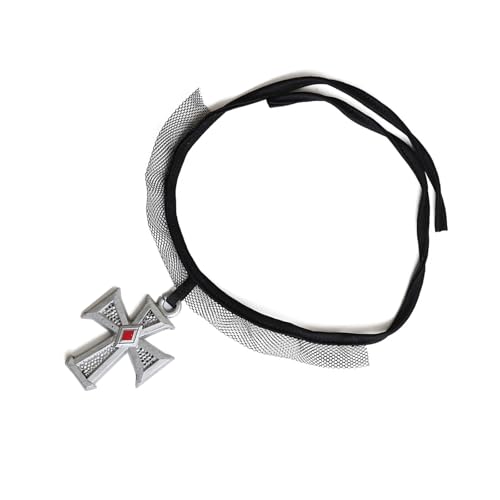 KAHDGSS Alien Stirnband Dämonen Augapfel Stirnband Lustig Kot Auge Vampire Medaillen Choker Halskette Halloween Cosplay Kostüme Halloween Cosplay Kostüme von KAHDGSS