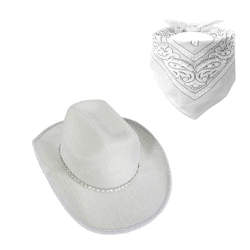 KAHDGSS Auffälliger Kristallhut Braut Bandana Panama Hut für Junggesellinnenabschied Hüte für Club Bühnenshows KAHDGSS Auffälliger Kristallhut Braut Bandana Panama Hut für Junggesellinnenabschied Hüte für Club Bühnenshows von KAHDGSS
