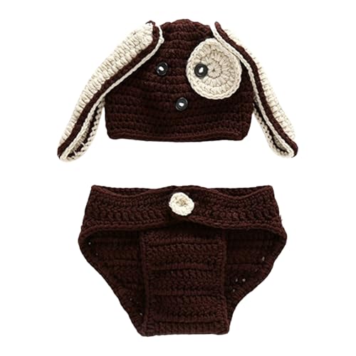 KAHDGSS Baby Photoshooting Requisiten Hunde Outfit Gestrickt Langohr Shorts Set Foto Posen Requisiten Neugeborene Fotografie Kostüm 2in1 KAHDGSS Baby Photoshooting Requisiten Hunde Outfit Gestrickt Langohr Shorts Set Foto Posen Requisiten Neugeborene Fotografie Kostüm 2in1 von KAHDGSS