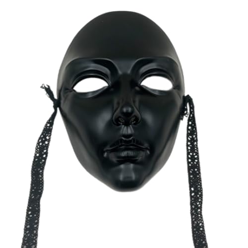 KAHDGSS Bemalbare Gesichtsmaske, Dekoration, Halloween, Cosplay, Vollgesicht, für Damen, Herren, Halloween, Cosplay KAHDGSS Bemalbare Gesichtsmaske, Dekoration, Halloween, Cosplay, Vollgesicht, für Damen, Herren, Halloween, Cosplay von KAHDGSS