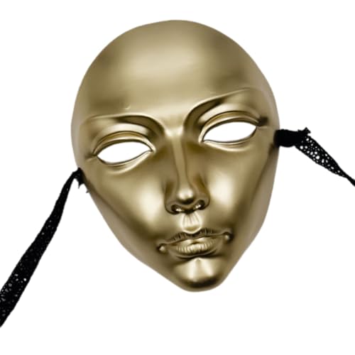 KAHDGSS Bemalbare Gesichtsmaske, Dekoration, Halloween, Cosplay, Vollgesicht, für Damen, Herren, Halloween, Cosplay KAHDGSS Bemalbare Gesichtsmaske, Dekoration, Halloween, Cosplay, Vollgesicht, für Damen, Herren, Halloween, Cosplay von KAHDGSS
