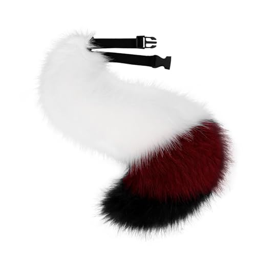 KAHDGSS Bequemes elastisches Ohren-Haarband und Schwanz, Kostümzubehör für Halloween und Partys, Kunsthaar, Katzen-Requisiten KAHDGSS Bequemes elastisches Ohren-Haarband und Schwanz, Kostümzubehör für Halloween und Partys, Kunsthaar, Katzen-Requisiten von KAHDGSS