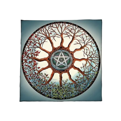KAHDGSS Divinationen Tischdecke Baumstern Astrologie Tarotkarte Tischdecke Altars Stoff Göttlichkeit Brettspiel Accessoire Tarots Kartentuch von KAHDGSS