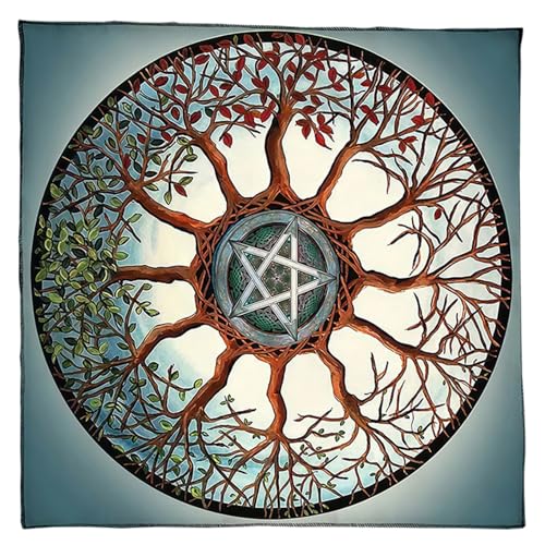 KAHDGSS Divinationen Tischdecke Baumstern Astrologie Tarotkarte Tischdecke Altars Stoff Göttlichkeit Brettspiel Accessoire Tarots Kartentuch KAHDGSS Divinationen Tischdecke Baumstern Astrologie Tarotkarte Tischdecke Altars Stoff Göttlichkeit Brettspiel Accessoire Tarots Kartentuch von KAHDGSS