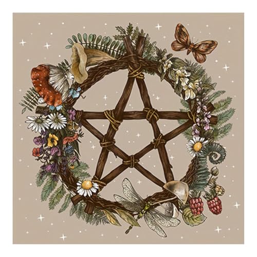 KAHDGSS Divinations Tischdecke Sternmuster Astrologie Tarotkarte Tischdecke Altars Stoff Göttlichkeit Brettspiel Accessoire von KAHDGSS