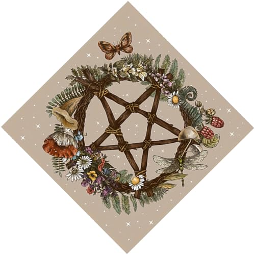 KAHDGSS Divinations Tischdecke Sternmuster Astrologie Tarotkarte Tischdecke Altars Stoff Göttlichkeit Brettspiel Accessoire von KAHDGSS