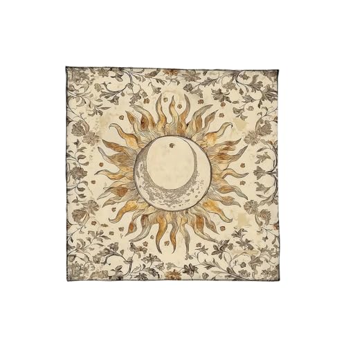 KAHDGSS Elegante Velvets Tischdeckel Portables Wahrscheinlichkeitsmatten Mit Mystischen Kunstwerken Für Spirituelle Meditationen Und Heimdekoration Velvets Tarots Tuch von KAHDGSS