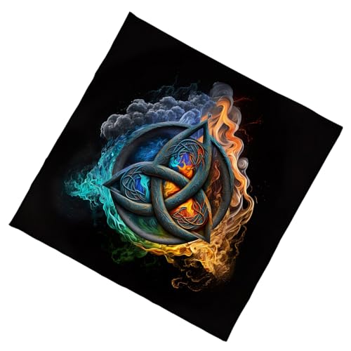 KAHDGSS Elegante Velvets Tischdeckel Portables Wahrscheinlichkeitsmatten Mit Mystischen Kunstwerken Für Spirituelle Meditationen Und Home Decoration Portables Tarot Board Matte von KAHDGSS