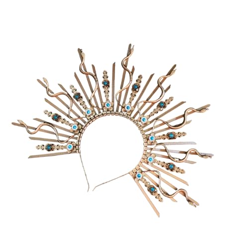 KAHDGSS Elegantes Schlangenkopf-Kronen-Stirnband, Party-Accessoire, modisches Haarteil, geeignet für einen stilvollen und geheimnisvollen Look KAHDGSS Elegantes Schlangenkopf-Kronen-Stirnband, Party-Accessoire, modisches Haarteil, geeignet für einen stilvollen und geheimnisvollen Look von KAHDGSS