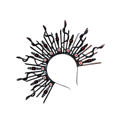 KAHDGSS Elegantes Schlangenkopf-Kronen-Stirnband, Party-Accessoire, modisches Haarteil, geeignet für einen stilvollen und geheimnisvollen Look KAHDGSS Elegantes Schlangenkopf-Kronen-Stirnband, Party-Accessoire, modisches Haarteil, geeignet für einen stilvollen und geheimnisvollen Look von KAHDGSS