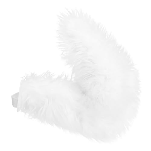KAHDGSS Fuchs-Ohren-Haarreif, Schwanz, flauschige Katzenohren, Stirnband, Schwanz, Halloween, Cosplay, Party, Katzenkostüm, Zubehör für Kinder und Erwachsene von KAHDGSS