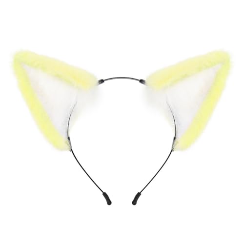 KAHDGSS Haarreif für Teenager, Cosplay, Füchse, Ohrform, Plüsch, Haarreifen, Make-up, Maskeraden, Party, Musik, Festivals, Rollenspiele, Kopfschmuck KAHDGSS Haarreif für Teenager, Cosplay, Füchse, Ohrform, Plüsch, Haarreifen, Make-up, Maskeraden, Party, Musik, Festivals, Rollenspiele, Kopfschmuck von KAHDGSS