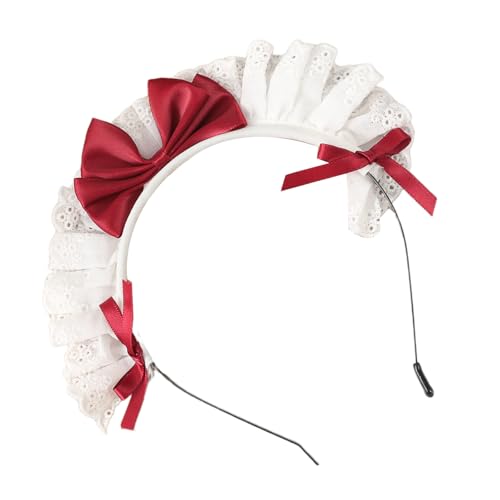 KAHDGSS Haarreif mit Spitzenband für Festivals, Feiern, Rollenspiele, Dienstmädchen-Kostüm, Requisiten, Cosplay, Party-Zubehör KAHDGSS Haarreif mit Spitzenband für Festivals, Feiern, Rollenspiele, Dienstmädchen-Kostüm, Requisiten, Cosplay, Party-Zubehör von KAHDGSS