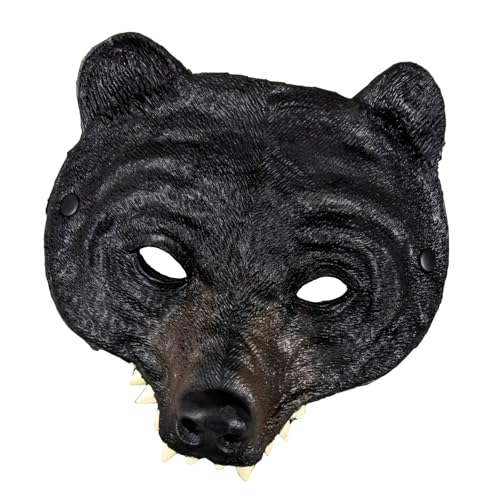 KAHDGSS Half Face Animal Bear Cosplay Maske Für Karnivalen Party Maskeradenmaske Für Erwachsene Und Kinder Halloween Kostümzubehör KAHDGSS Half Face Animal Bear Cosplay Maske Für Karnivalen Party Maskeradenmaske Für Erwachsene Und Kinder Halloween Kostümzubehör von KAHDGSS