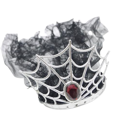 KAHDGSS Halloween-Haarreif mit Kristallen, Spinnennetz, Cosplay, Maskerade, Kostüm, Zubehör für Partys, Festivals, Stirnband KAHDGSS Halloween-Haarreif mit Kristallen, Spinnennetz, Cosplay, Maskerade, Kostüm, Zubehör für Partys, Festivals, Stirnband von KAHDGSS