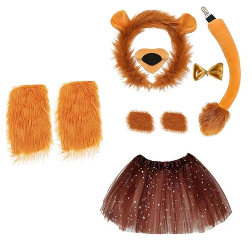 KAHDGSS Halloween-Kostüm-Set für Kinder, Geburtstag, Party, Halloween, Kostüm, Haarband, Schwanz, Fliege, Mädchen, Cosplay KAHDGSS Halloween-Kostüm-Set für Kinder, Geburtstag, Party, Halloween, Kostüm, Haarband, Schwanz, Fliege, Mädchen, Cosplay von KAHDGSS