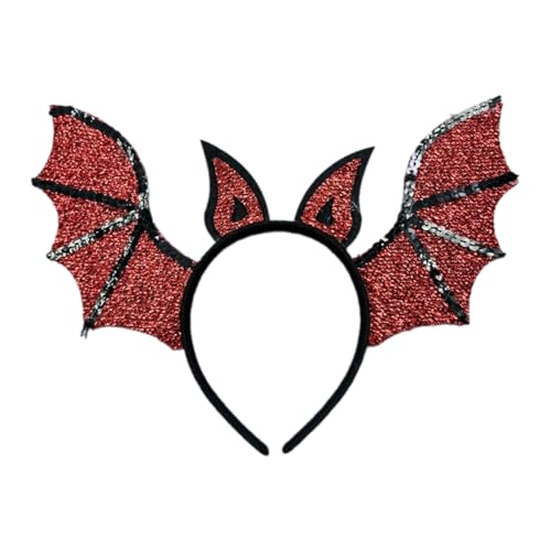 KAHDGSS Halloween Teufelsflügel Stirnbänder Cosplay Teufelsflügel Kopfbedeckung Haarbänder Kopfbedeckung Halloween Haarbänder Geburtstag Party von KAHDGSS