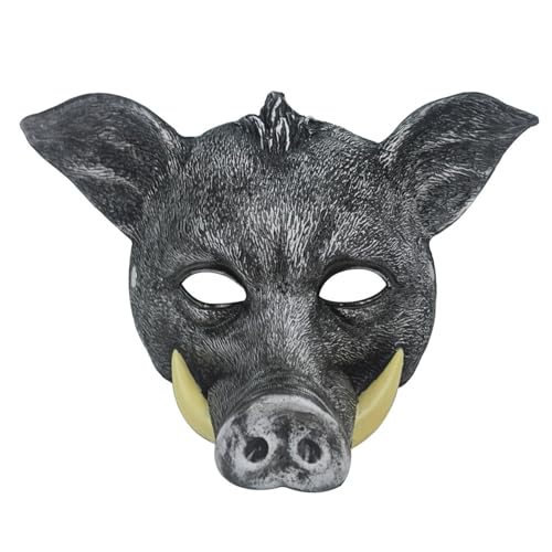 KAHDGSS Halloween-Tierschwein, Halloween, Wildschwein, Cosplay, Vollgesicht, für Halloween, Maskerade, Karneval KAHDGSS Halloween-Tierschwein, Halloween, Wildschwein, Cosplay, Vollgesicht, für Halloween, Maskerade, Karneval von KAHDGSS