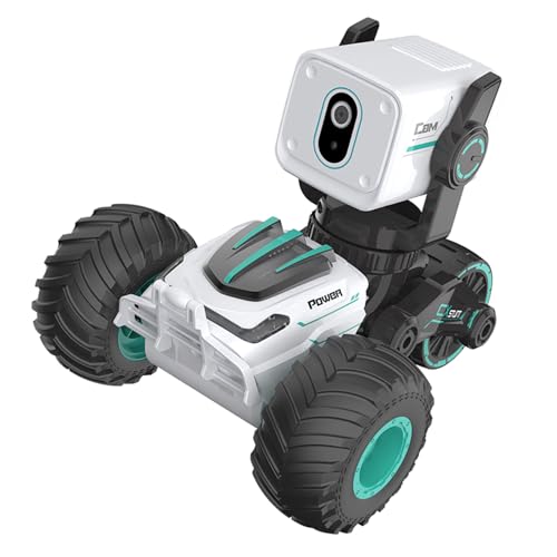 KAHDGSS Kids Remote Car 720p Kamera Echtzeit Straßen Spaß Spielzeugstunt Fahrzeug Mit Lichtern Fun Fotografie Mit Lichtern Video Gespräch Spielzeug von KAHDGSS