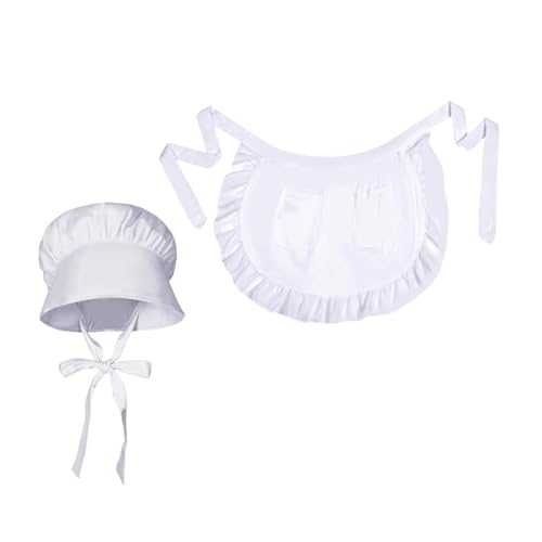 KAHDGSS Kolonialkostümzubehör Maid Kostüm Cosplay Kostüme Kolonialkappen Rüschen Maid Kellner KAHDGSS Kolonialkostümzubehör Maid Kostüm Cosplay Kostüme Kolonialkappen Rüschen Maid Kellner von KAHDGSS
