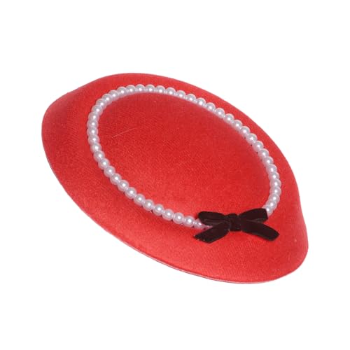KAHDGSS Lady Fascinator Hat Elagant Perlen Barrettes Clip Kopfschmuck Für Make Up Party Maskeraden Flapper Cosplay KAHDGSS Lady Fascinator Hat Elagant Perlen Barrettes Clip Kopfschmuck Für Make Up Party Maskeraden Flapper Cosplay von KAHDGSS