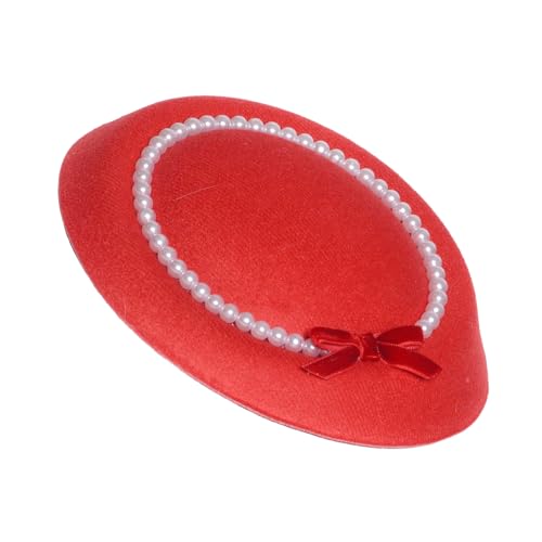 KAHDGSS Lady Fascinator Hat Elagant Perlen Barrettes Clip Kopfschmuck Für Make Up Party Maskeraden Flapper Cosplay KAHDGSS Lady Fascinator Hat Elagant Perlen Barrettes Clip Kopfschmuck Für Make Up Party Maskeraden Flapper Cosplay von KAHDGSS