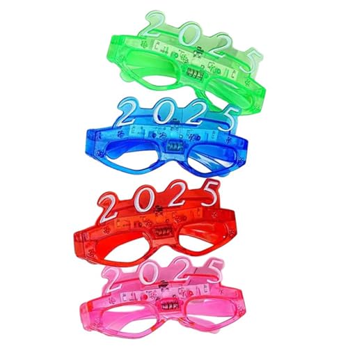 KAHDGSS Leuchtende Brille 2025 Neujahrsparty-Brille zum Schulabschluss, 3 Modi, LED-Licht, für Studenten, Kinder, Erwachsene KAHDGSS Leuchtende Brille 2025 Neujahrsparty-Brille zum Schulabschluss, 3 Modi, LED-Licht, für Studenten, Kinder, Erwachsene von KAHDGSS