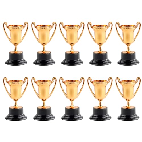 KAHDGSS Little Trophies Award Prize Cup Bulk 10pieces Model Trophäen Für Familienversammlungsschule Sportwettbewerb Requisiten von KAHDGSS