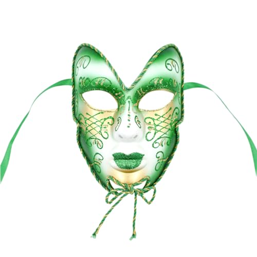 KAHDGSS Maskerade Full Face Halloween Gesicht Handgemalt Gesicht für Damen Herren Halloween Abschlussbälle Maskerade Partys KAHDGSS Maskerade Full Face Halloween Gesicht Handgemalt Gesicht für Damen Herren Halloween Abschlussbälle Maskerade Partys von KAHDGSS