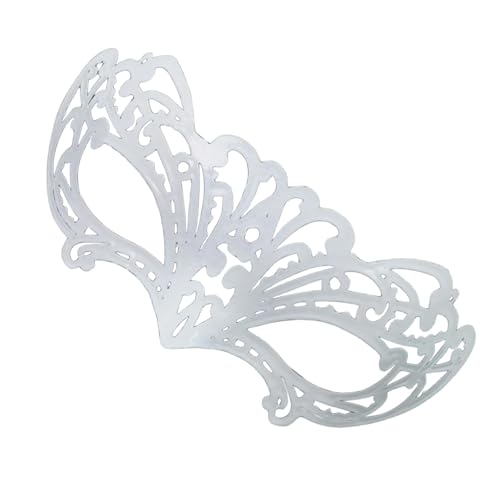 KAHDGSS Maskerade Halloween Cosplay Weiß Halbgesicht Karneval Party Schmetterling für Abschlussbälle von KAHDGSS