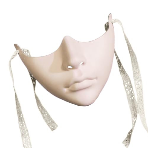 KAHDGSS Masquerade Dekorationsmaske Halbgesicht Halloween Cosplay Für Frauen Rollenspiele Partys Fotografie Theather Maske KAHDGSS Masquerade Dekorationsmaske Halbgesicht Halloween Cosplay Für Frauen Rollenspiele Partys Fotografie Theather Maske von KAHDGSS
