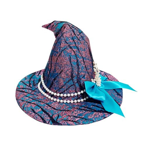 KAHDGSS Oceans Zaubererhut Halloween Hexe Halloween Cosplay Zauberer Bühnenauftritte Requisiten Kappen KAHDGSS Oceans Zaubererhut Halloween Hexe Halloween Cosplay Zauberer Bühnenauftritte Requisiten Kappen von KAHDGSS