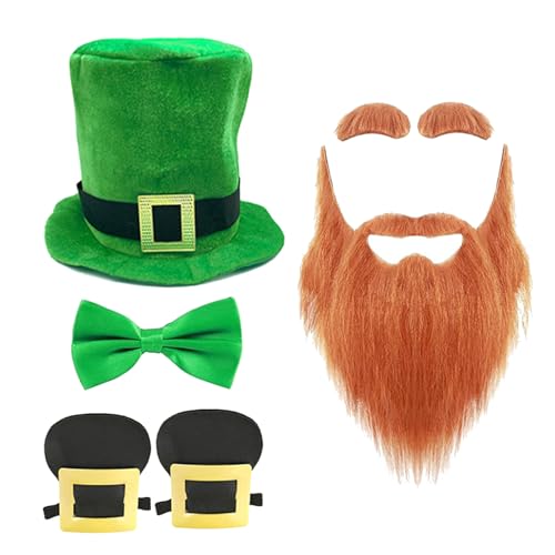 KAHDGSS Patricks Day Kostümzubehör Leprepechaun Schnurrbart Patricks Tag Dekoration Party Supplies Für Erwachsene Kobold KAHDGSS Patricks Day Kostümzubehör Leprepechaun Schnurrbart Patricks Tag Dekoration Party Supplies Für Erwachsene Kobold von KAHDGSS