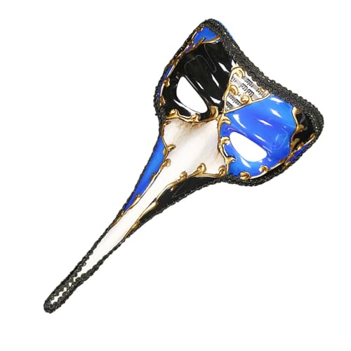 KAHDGSS Plagues Doctor Venezianer Langes Nase Sterevunk Scary Novel Item Halloween Cosplay Kostüm Requisiten Maskerade Maske von KAHDGSS