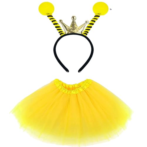 KAHDGSS Prinzessinnen-Kostüm, Bienen/Marienkäfer-Ohren, Stirnbänder, Schmetterlingsflügel, Tutus, Geburtstag, Halloween, Party, Cosplay KAHDGSS Prinzessinnen-Kostüm, Bienen/Marienkäfer-Ohren, Stirnbänder, Schmetterlingsflügel, Tutus, Geburtstag, Halloween, Party, Cosplay von KAHDGSS